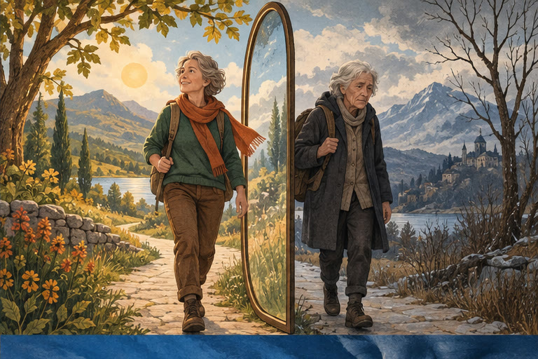 Editorial illustration for DICHOTOMY OF AGE