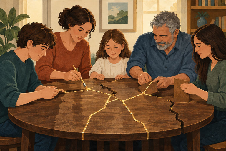 Editorial illustration for DYSFUNCTIONAL FAMILY? FIX IT!