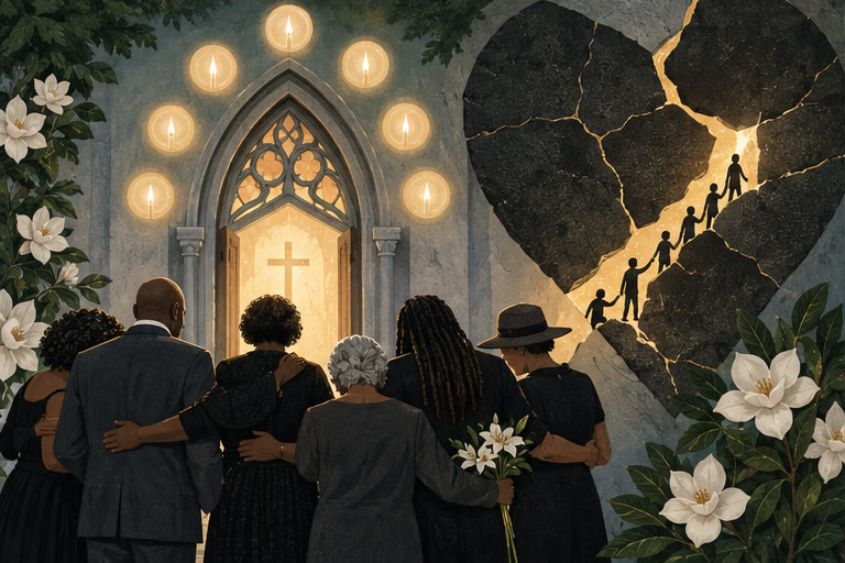 Editorial illustration for LOVE AFTER HATE