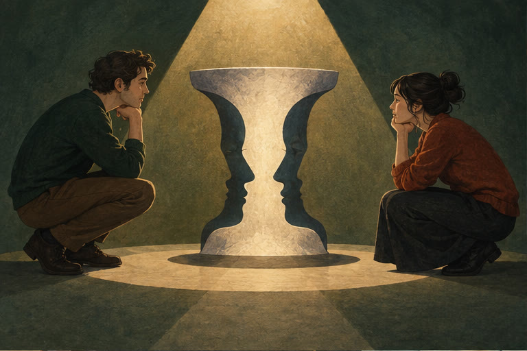 Editorial illustration for Right or Wrong – Who Can Judge
