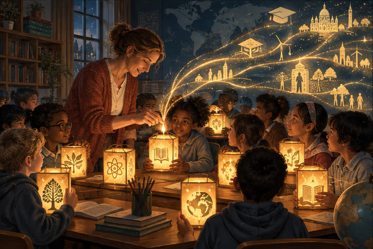 Editorial illustration for Teachers — Our Unsung Heroes