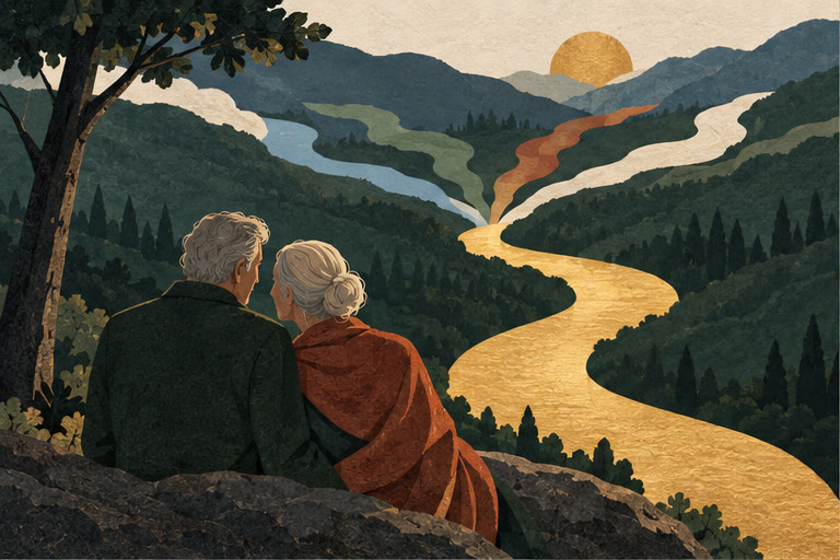 Editorial illustration for THE FIFTH LOVE