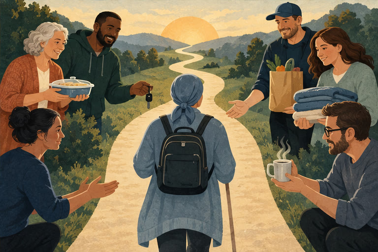 Editorial illustration for Those Fighting Cancer–Can We Help?