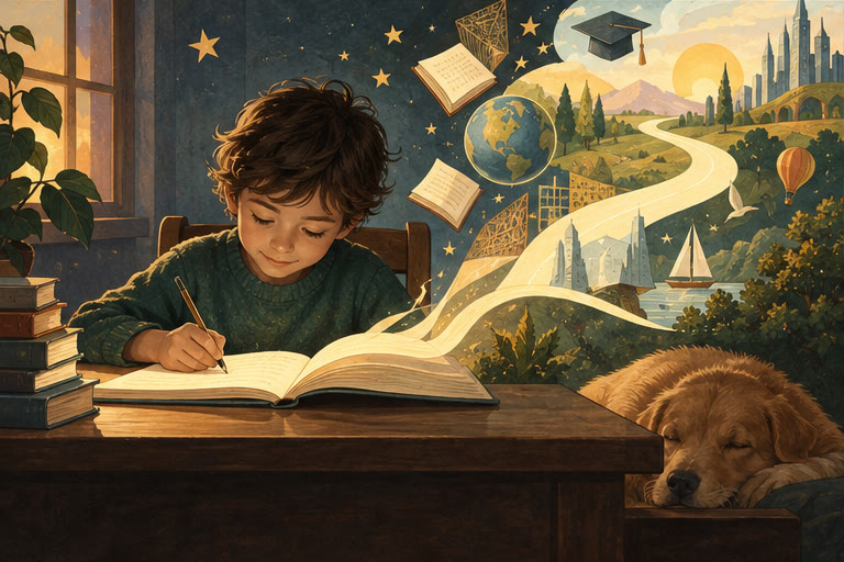 Editorial illustration for Writing Can Change A Child’s Life